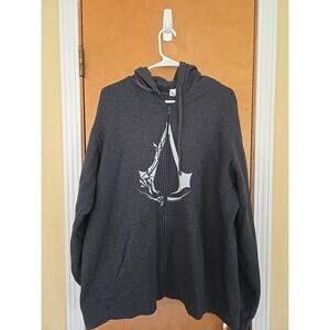 Assassins Creed VR Dev Team Employee Full Zip Hoodie Sweatshirt Men’s Sz XL Grey
